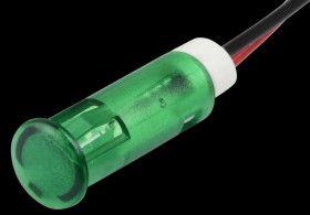 QS63XXG12 Indicator LED, 12 V DC, 6 mm, wired, green