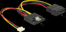 85673 Power SATA 15 pin receptacle &gt; Molex 4 pin + 4 pin