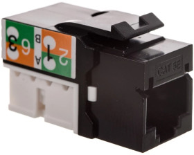 Moduł (gniazdo) keystone RJ45 (8P8C) kat.5e, UTP, nieekranowany, narzędziowy, biały DN-93501