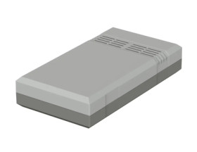 PS enclosure, (L x W x H) 150 x 82 x 45 mm, light gray/agate gray (RAL 7035), IP30, 32154512