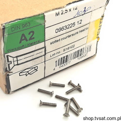 0963225.12 M2.5x12/DIN963 SCREW S+P