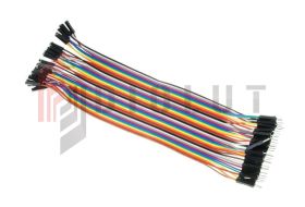 Przewody kable zworki męski-żeński 40szt 20cm