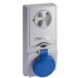 Gniazdo przemysłowe dużej mocy IP65 2P+E 16A Schneider Electric 250 V Gniazdo