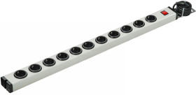 Listwa zasilająca, 16A, 250 V AC, 11 wtykowa dł. kabla 1.5m Typ F - niemieckie Schuko