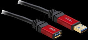 82755 Delock USB 3.0 A extension plug/socket, 5 m premium cable