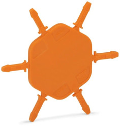 Płytka z 6 pinami kodującymi pomarańczowa 2020-100 /25szt./