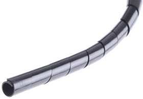 Spiralna owijka kablowa Czarny zakres 4mm -40°C → +100°C. Thomas & Betts Polietylen