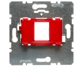 Berker R.1/R.3 Płytka nośna pojedyncza z czerwonym elementem mocującym 454001