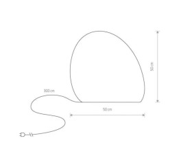 Świecący kamień ogrodowy Stone M 10580 Nowodvorski
