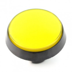 Big Push Button 6cm - żółty- pochyły