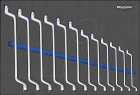 8164 1200 Double Ended Ring Spanners, 12-piece