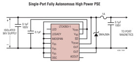 High Power Single PSE Controller with Internal Switch
