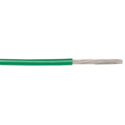 Przewód montażowy 2,1 mm² Zielony Alpha Wire PVC 14 AWG 600 V dł. 305m 41/0,25 mm +105°C CA Prop 65, CSA AWM I A/B FT1