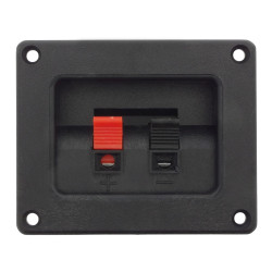 Gniazdo kolumnowe prostokątne, zacisk głośnikowy 2 pin