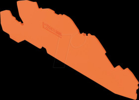 2005-7692 End and intermediate plate, thickness 1.0 mm, orange