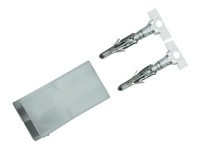 TAM02-W Złącze mocy, wtyk zasilający na kabel - 2pin (z terminalami) raster gniazda: 6.2mm