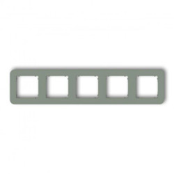 MINI Ramka uniwersalna pięciokrotna zaokrąglona z tworzywa szałwiowy 61MRTZ-5