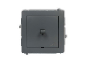 DECO Wyłącznik schodowy w stylu amerykańskim grafitowy mat 28DWPUS-3 KARLIK