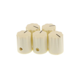 Pokrętło potencjometru 6mm (beżowe)