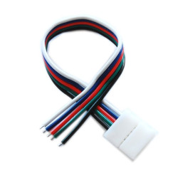 Złączka LED 10mm RGBW 5pin kabel jednostronna do łączenia taśm LED