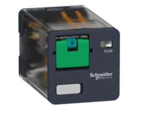 Zelio Relay Przekaźnik interfejsowy z przyciskiem test 2C/O 10A,24V DC RUMC21BD