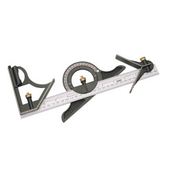 Draper 34704 Combination Square with Centre Head and Protractor