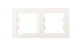 Asfora Ramka Podwójna Pozioma Kremowa Eph5800223