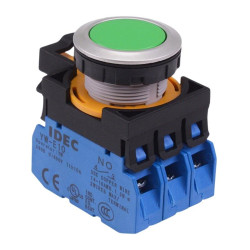 CW4B-A1E30G Green Metallic Maintained Push Button Switch 3NO IP65 IDEC