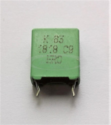 1uF 63VDC 10% R=7,5mm kondensator poliestrowy MKT 1818 ERO