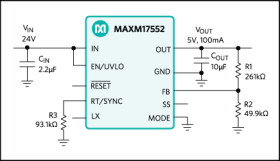 4V to 60V, 100mA, Compact Step-Down Power Module