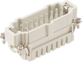 Harting 09330162616XL Wstawka pinowa męska 16 Połączenie zacisku klatki 1 szt.