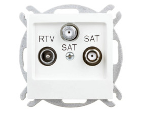 IMPRESJA Gniazdo antenowe RTV-SAT-SAT ecrue GPA-Y2S/m/27