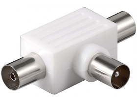 Adapter T koncentryczny: podwójne gniazdo koncentryczne...