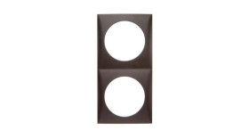 OUTLET FRAME 2-GANG VT/HZ BRN