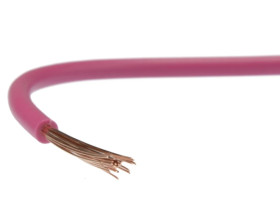 Przewód instalacyjny H07V-K / LgY 2,5 750V różowy linka giętka Elektrokabel /100m/