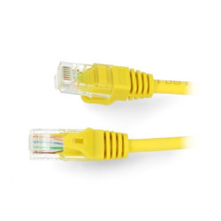Przewód sieciowy Ethernet Patchcord UTP 5e 3m - żółty