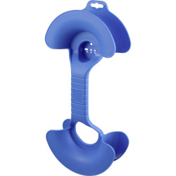 Sygonix SY-6797952 Cable Clip Blue Dual clip fixings for cables