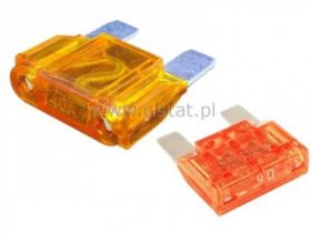 40A bezpiecznik samochodowy UNI ( 19x19 pomarań )