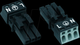 890-203 WINSTA® MINI socket, 3 poles
