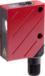 OY380520, czujnik optyczny, luminescencja, 48x38x15mm, światło niebieskie, Sn: 150, 10-30V DC, PNP/NPN NC/NO, M12