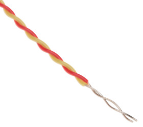 Termopara z odsłoniętym złączem K średnica 1/0.3mm długość 10m -75°C do +250°C Końcówka z gołym kablem RS PRO