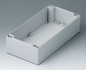 PC enclosure shell, (L x W x H) 240 x 120 x 60 mm, light gray (RAL 7035), C2122402