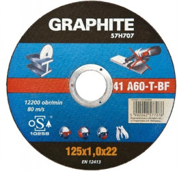 Tarcza tnąca do metalu 125 x 1.0 x 22.2 mm, 41 A60-T-BF