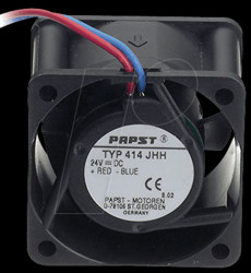 414JHH Axial fan, 24V DC, 40 x 40 x 25 mm, rpm: 13000