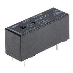 Przekaźnik mocy 24V dc SPST Omron 220mW, montaż PCB 2618Ω Otwór przezierny