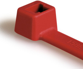 Cable tie, PA, (L x W) 150 x 3.5 mm, bundle-Ø 1.5 to 35 mm, red, -40 to 85 °C, 111-03004