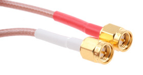 Kabel koncentryczny złącze A SMA złacze B SMA długość 1m typ kabla RG316 Z zakończeniem