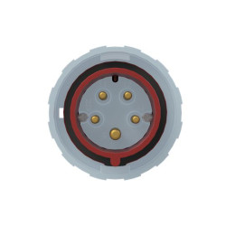 Złącze przemysłowe - zasilające 16A Wtyczka 415 V 3P+N+E Amphenol Industrial Czerwony IP67, IP69