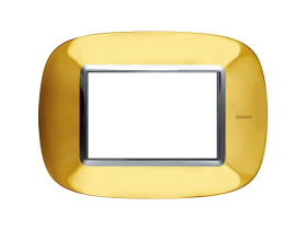 AXOLUTE Ramka 1 pojedyncza owalna 3 moduły złoty połysk HB4803OR LEGRAND