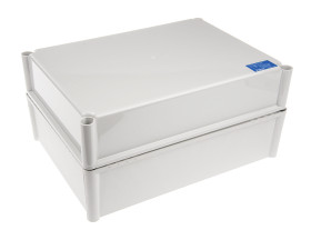 Obudowa Poliwęglan szerokość zew. 278 mm długość zew. 378 mm wys. zew. 180 mm Fibox IP54 Szary